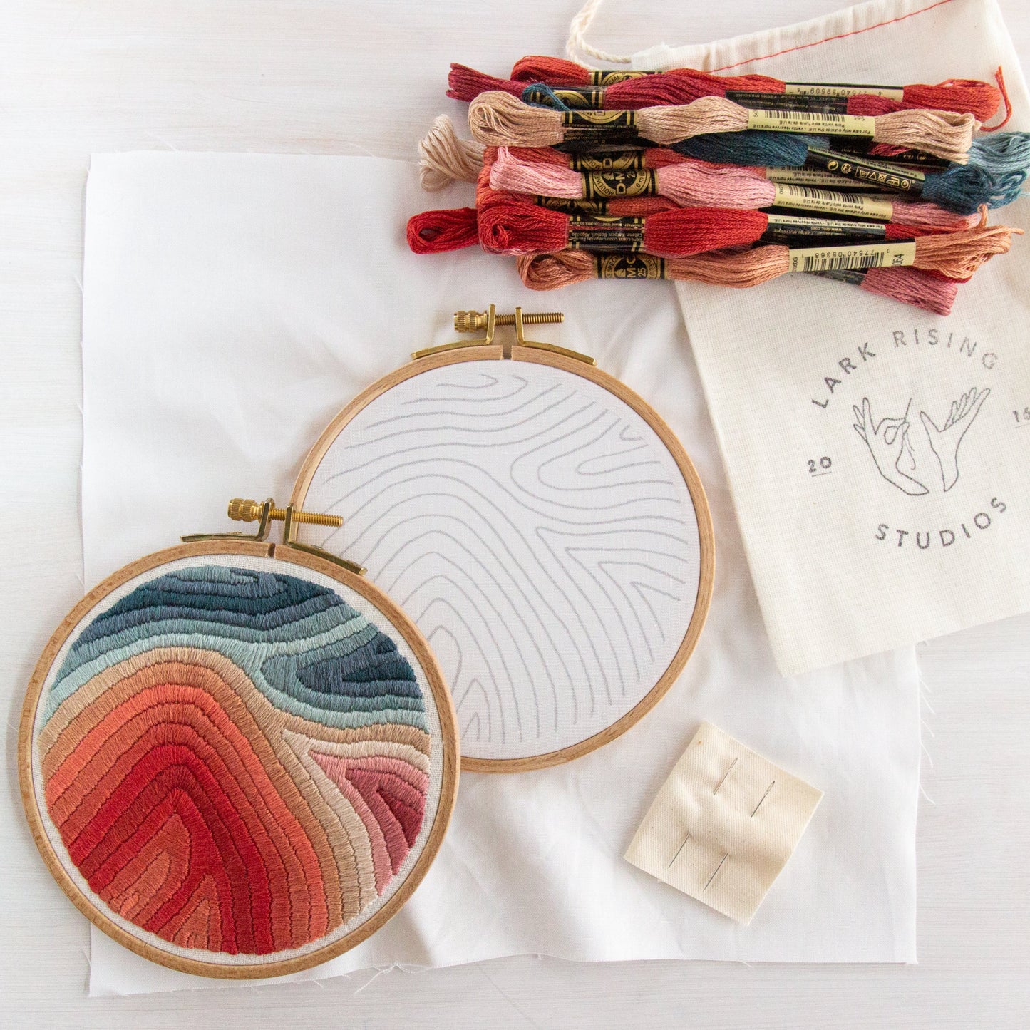 Jewel Marbled Embroidery Kit