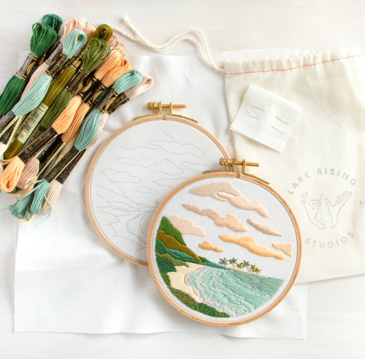 Hidden Beach Embroidery Kit