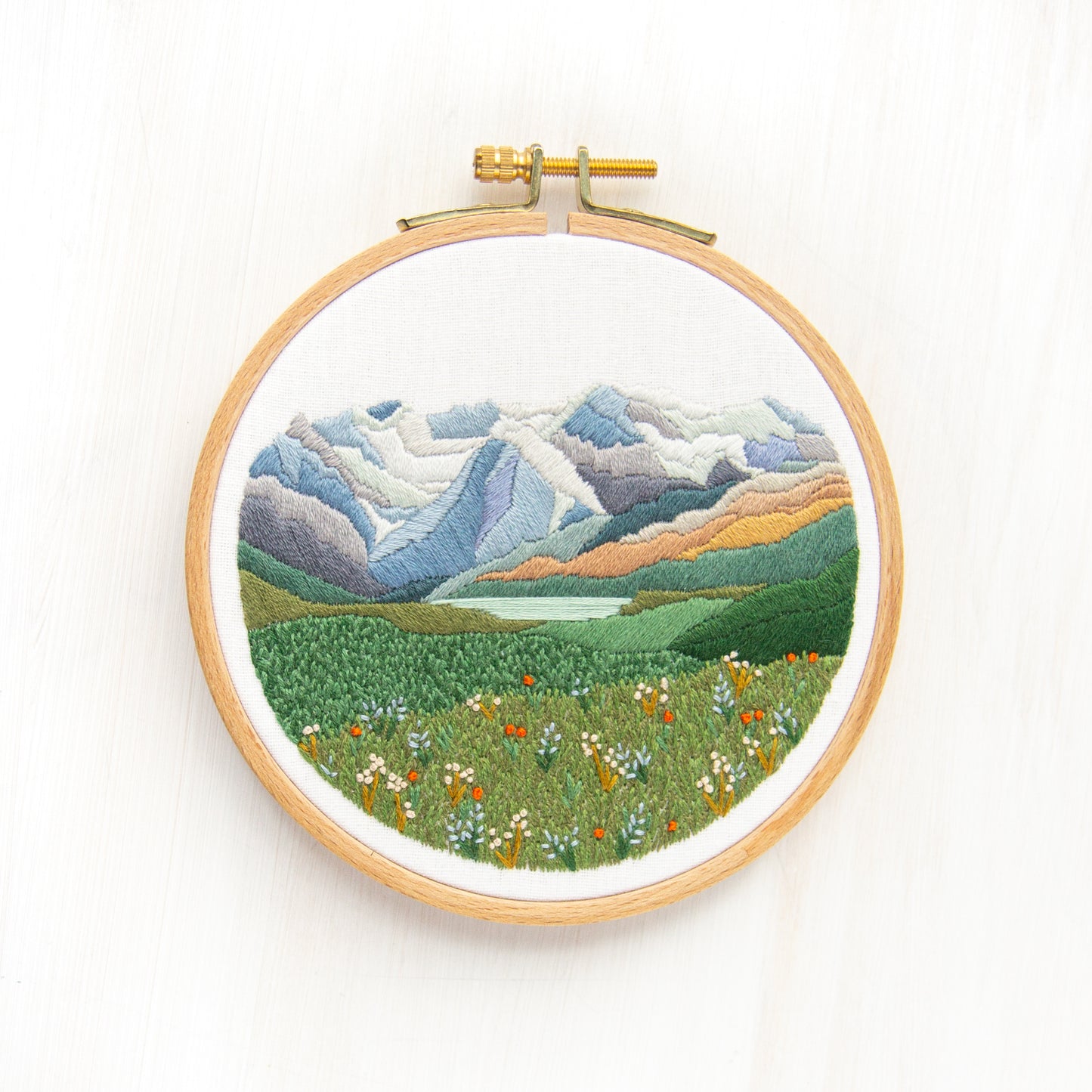 Mini-Mountain Embroidery Pattern