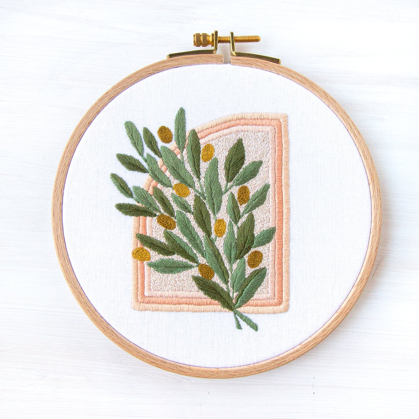 Olive Branch Embroidery Pattern
