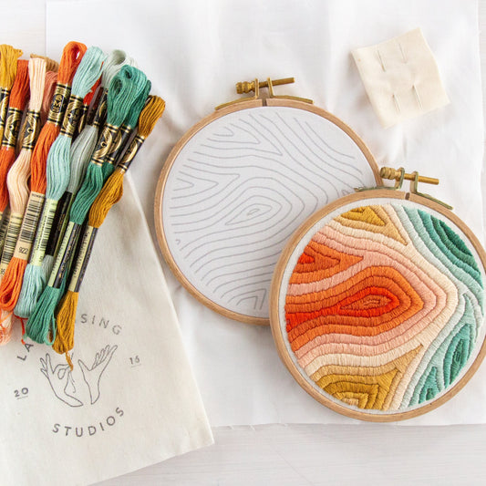 Oasis Marbled Embroidery Kit