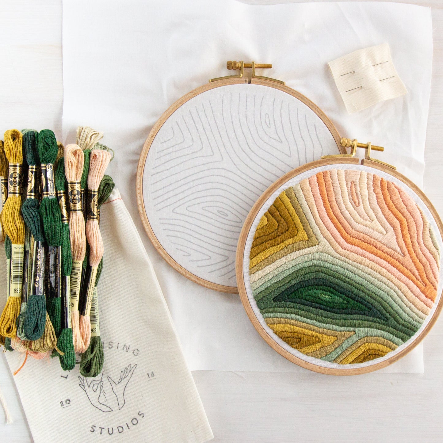 Paradise Marbled Embroidery Kit