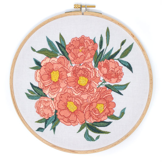 Peony Embroidery Pattern