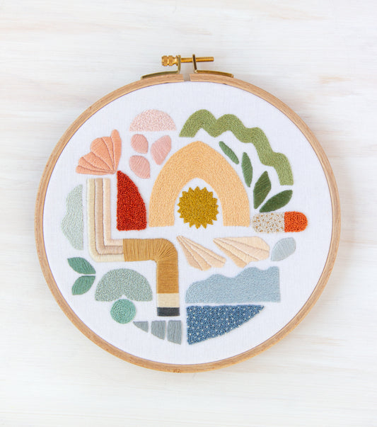 Coastal Formations Embroidery Pattern